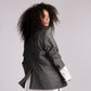 Blazer gris oversize Taille unique pour femme 2023 vintage bruxelles belgique