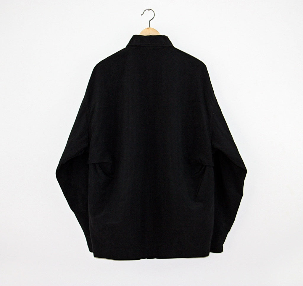 veste légère sport noire vintage upcycling pour femme