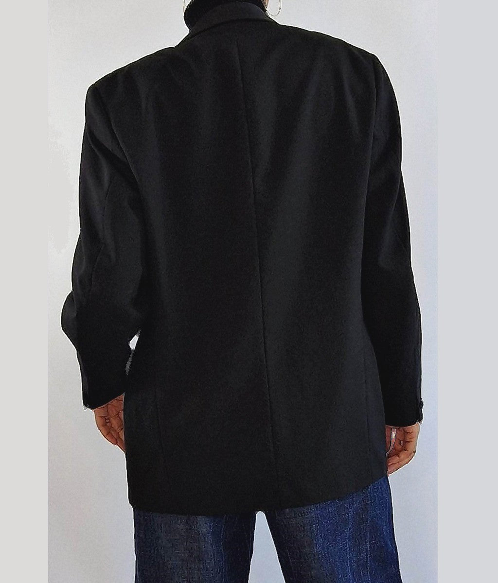 blazer veste de costume noir pour femme vintage taille small medium bruxelles belgique