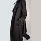 trench coat noir vintage pour femme